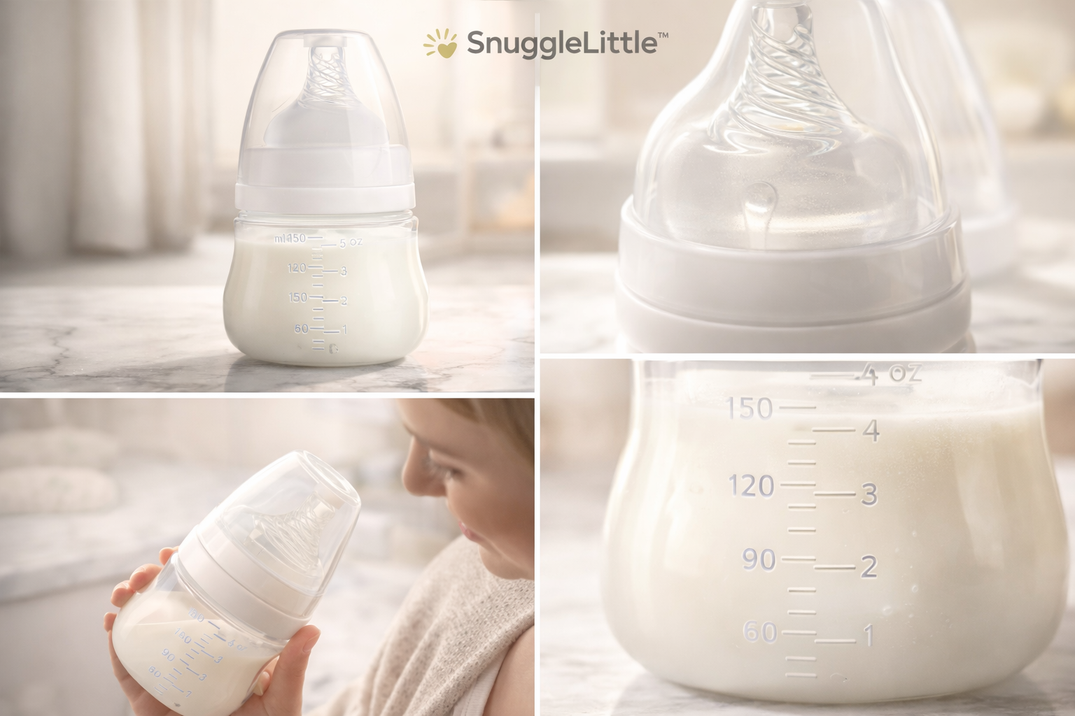 🍼 SnuggleLittle™ Anti-Colic Baby Bottle (150ml)