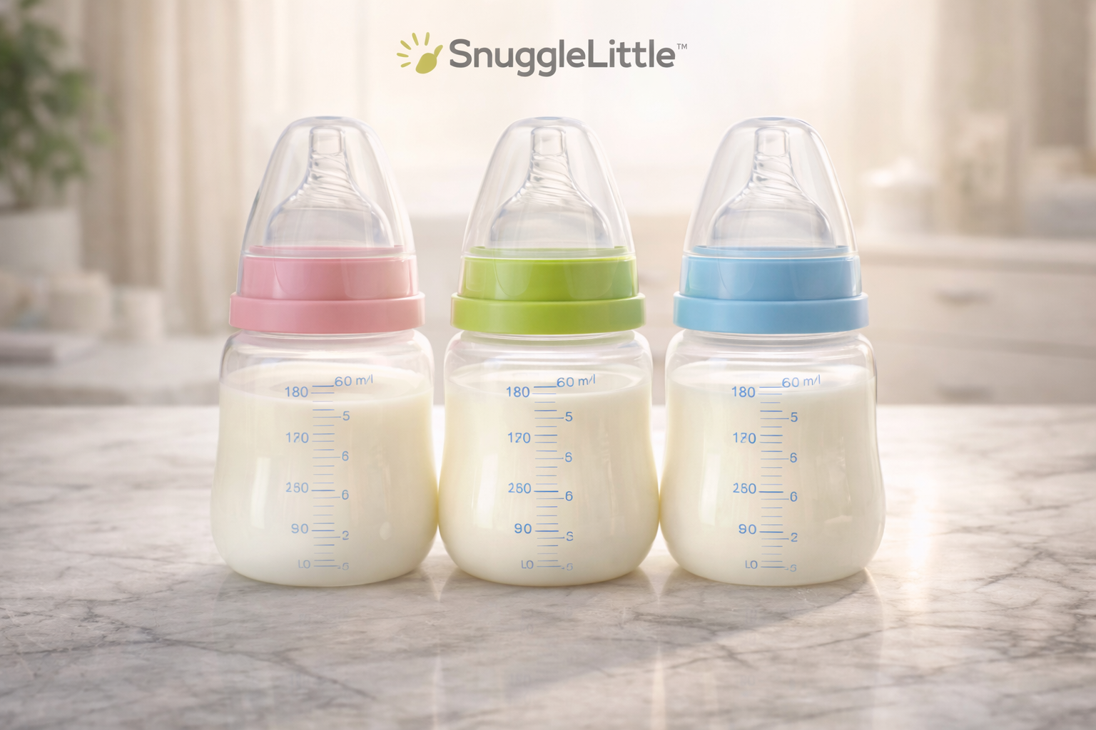 🍼 SnuggleLittle™ Anti-Colic Baby Bottle (Pastel Series)