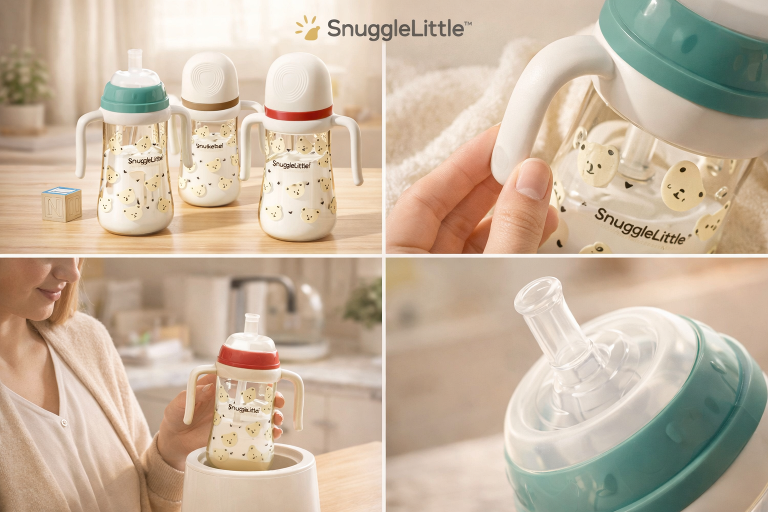 🧸 SnuggleLittle™ Toddler Training Straw Cup