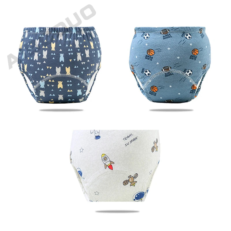 Reusable Elinfant Ecological Baby Diaper Training Pants Waterproof Washable Cotton Cleanliness Learning Panties Breathable Cloth