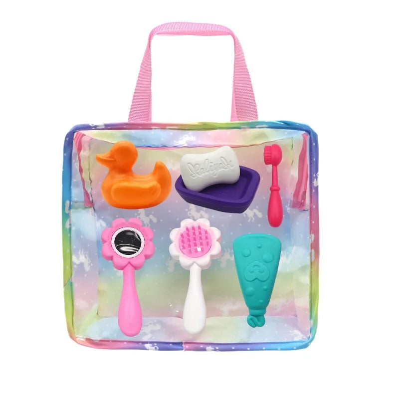 Baby Doll Feeding Bottle Set – Milk & Juice Bottles + Pacifier