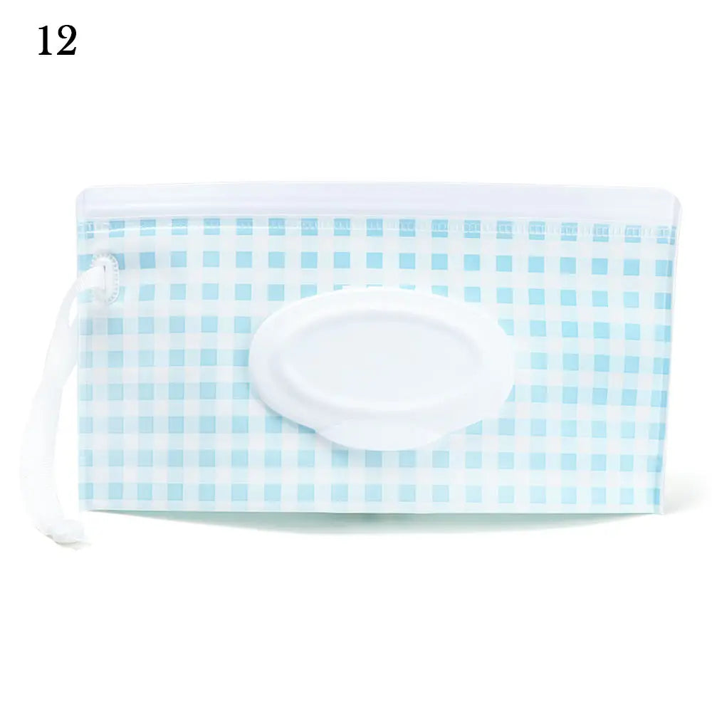 EVA Baby Wet Wipe Pouch Wipes Holder Case Reusable Refillable Wet Wipe Bag NEW Outdoor Tissue Box Portable Stroller Accessories