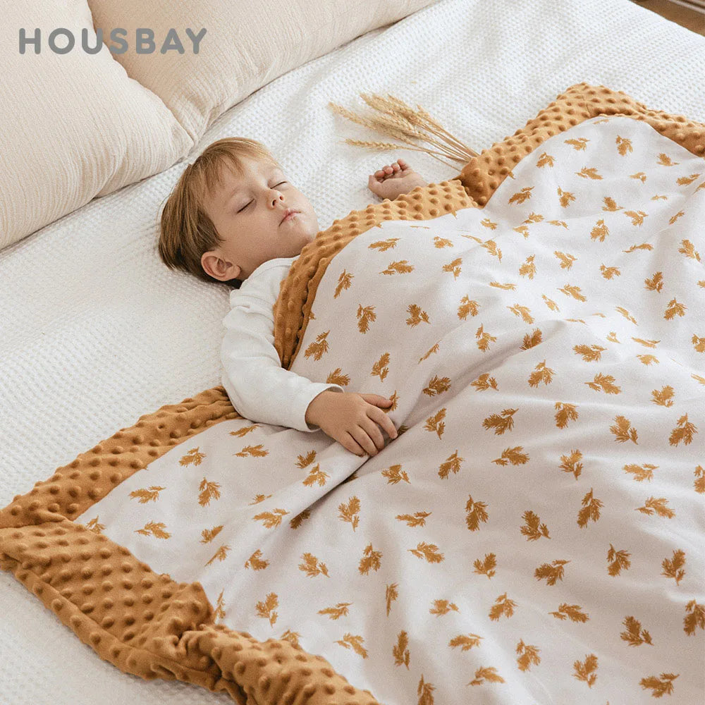 Baby Blanket 120*150Cm Winter Thick Warm Kids Comforter Bedding Cotton Velvet Patchwork Design Quilt 1-6 Years Crib Blanket