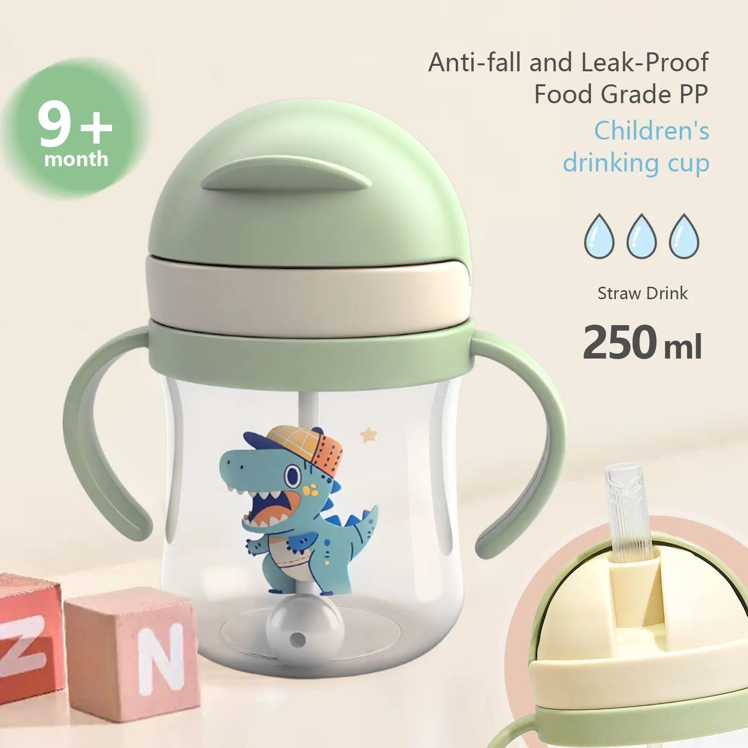 250ml 💖 SnuggleLittle™ Premium Baby Sippy Cup