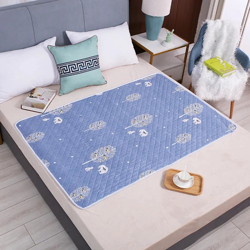 Washable Baby Urine Mat Cute Breathable Bed Protector