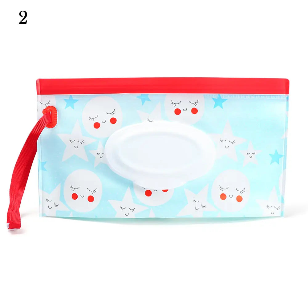 EVA Baby Wet Wipe Pouch Wipes Holder Case Reusable Refillable Wet Wipe Bag NEW Outdoor Tissue Box Portable Stroller Accessories