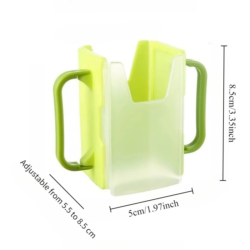 1pc Adjustable-Size Milk Anti-Squeeze Box Child-Safe Anti-Squeeze Leak-Proof Cup Holder Baby Drink Anti-Splash Anti-Burn Sleeve