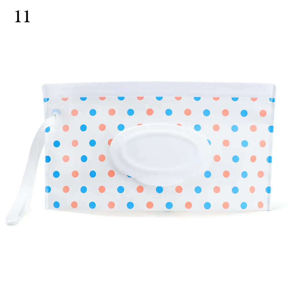 EVA Baby Wet Wipe Pouch Wipes Holder Case Reusable Refillable Wet Wipe Bag NEW Outdoor Tissue Box Portable Stroller Accessories