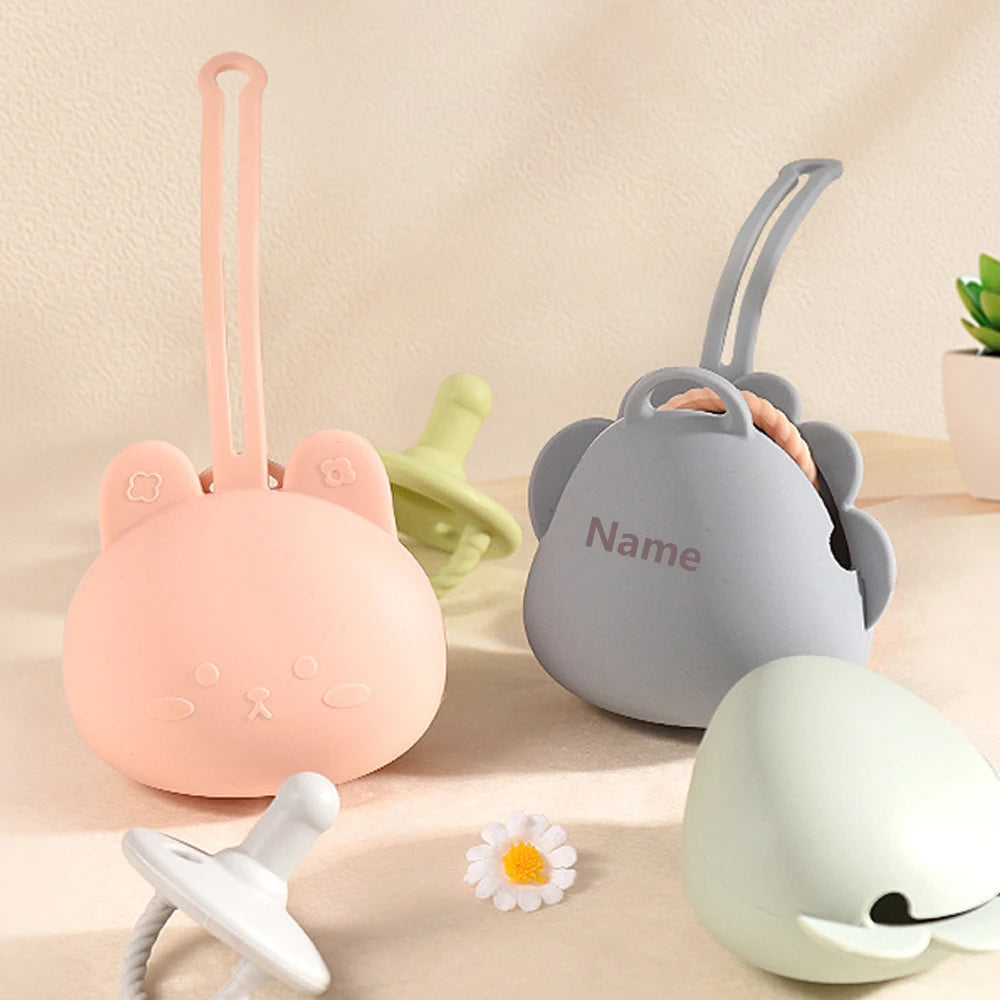 Free Name Engraving Storage Pouch Pacifier Case Custom Name Engraving Unisex Gift