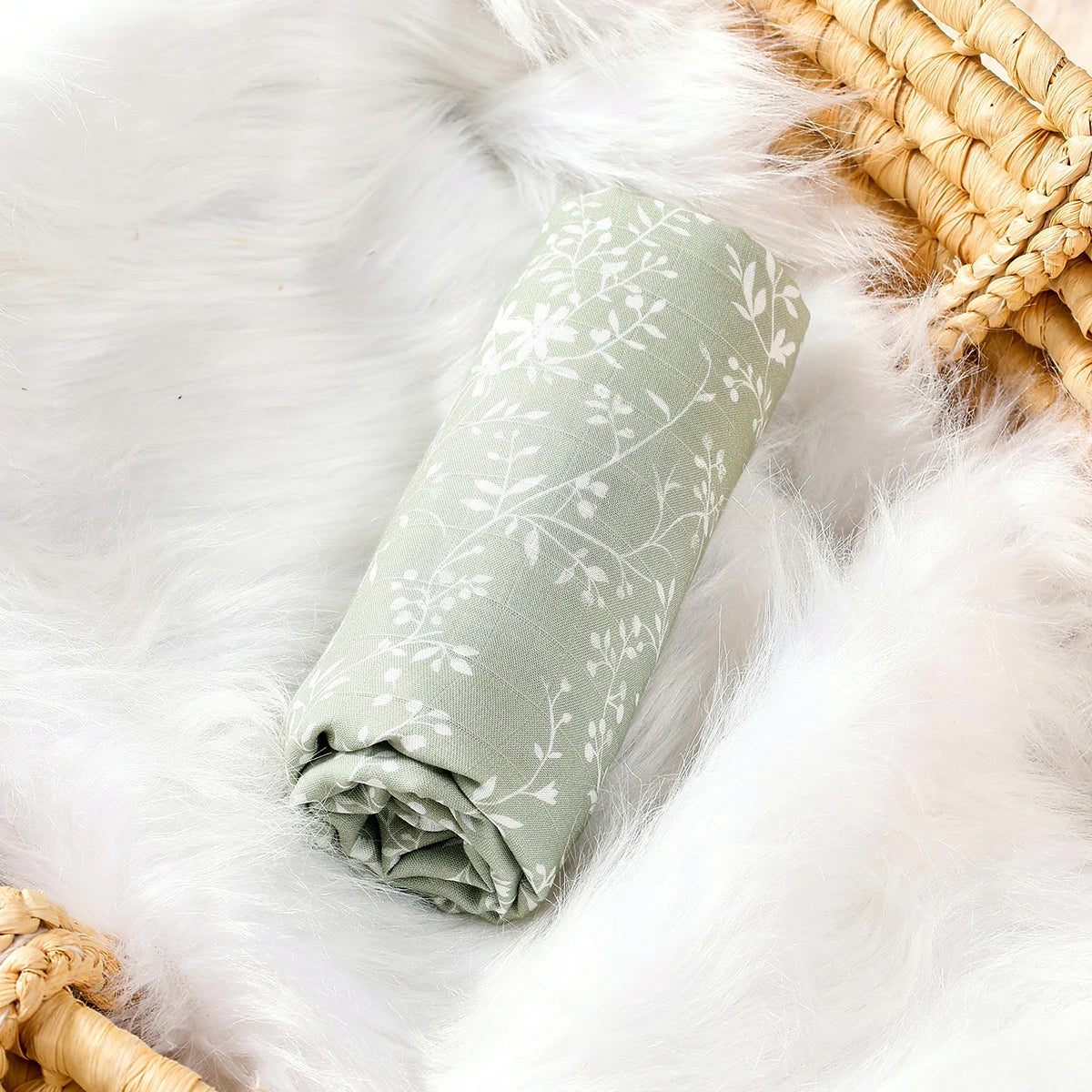 Bamboo Cotton Baby Muslin Swaddle Blankets for Boys and Girls Breathable and Skin-Friendly Receiving Newborn Blanket Wrap