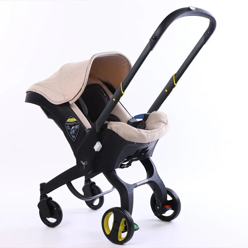 Babyfond 4-in-1 Baby Stroller & Car Seat | Convertible, Compact Fold  for Newborn-Toddler All-in-One Travel System