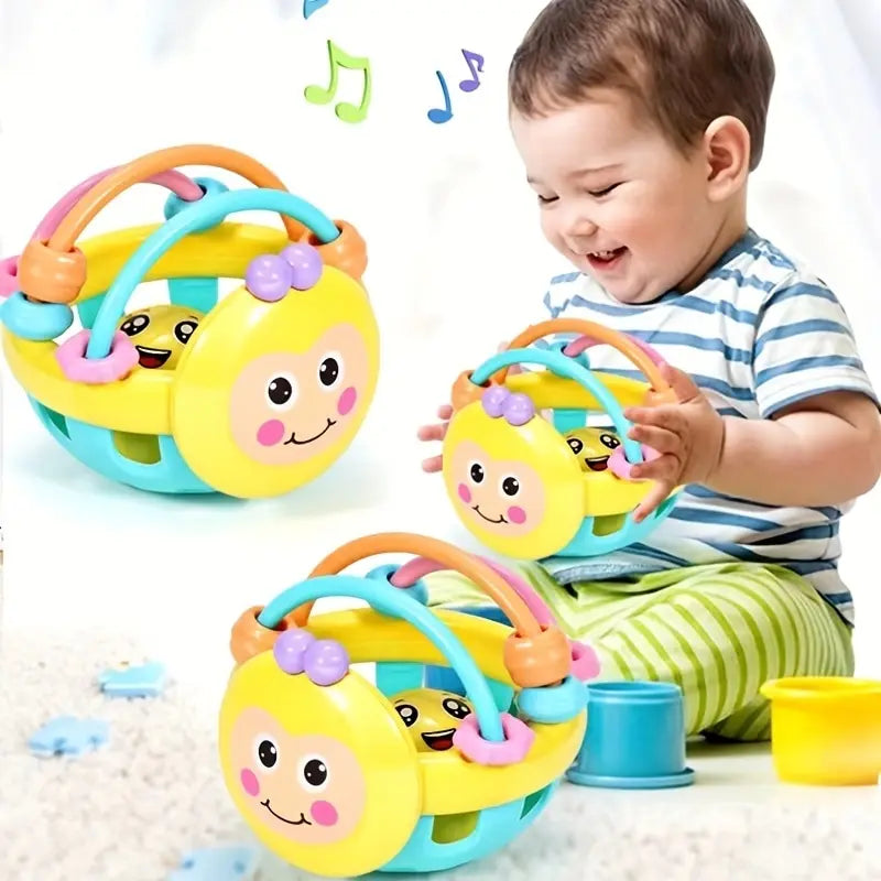 Baby Musical Activity Rattle Toy – Soft Sound, Colorful Grip, Development Sensory Toy for Infant & Toddler