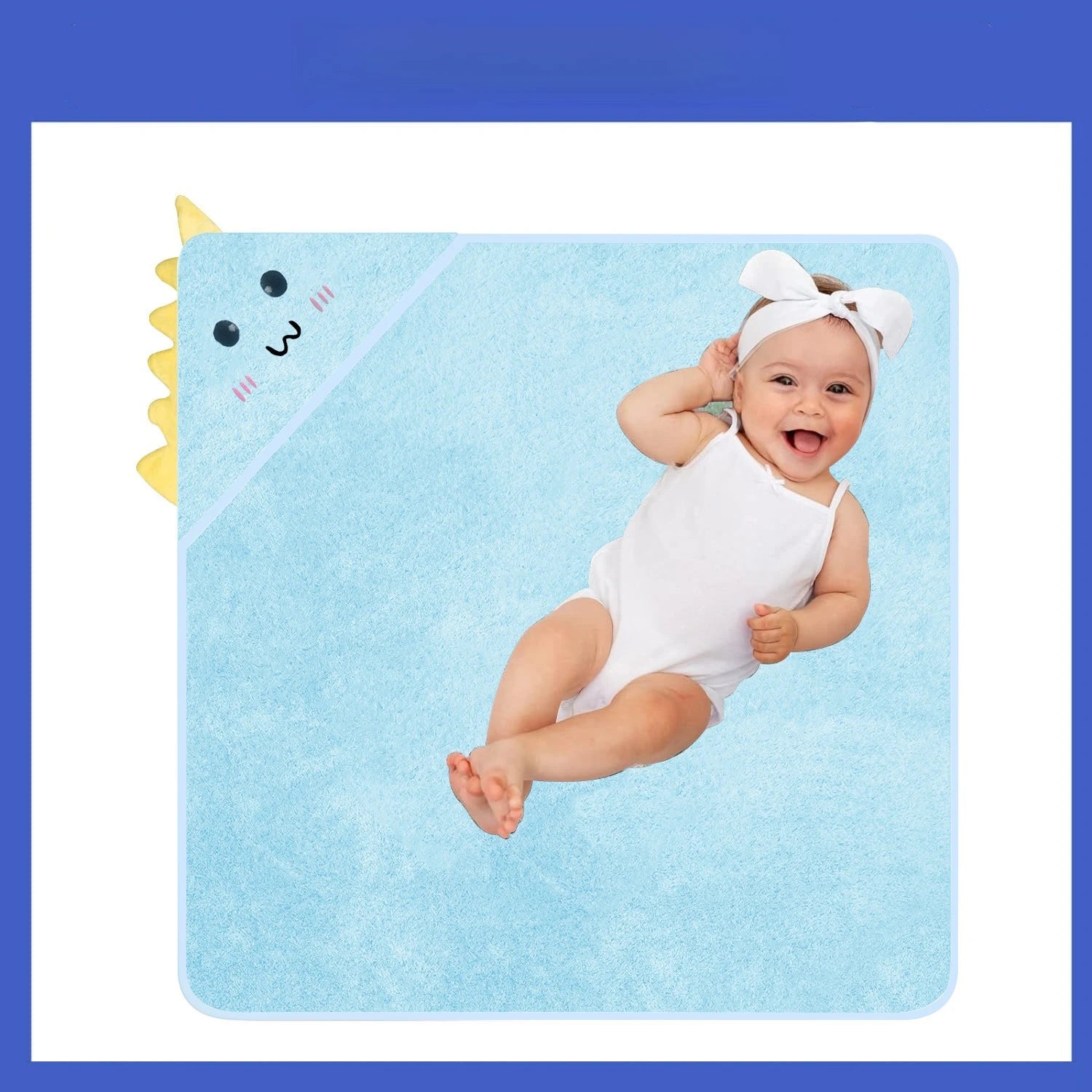Cute Cartoon Hooded Coral Fleece Baby Towel Newborn Swaddle Hug Quilt Bath Towel for Infants Soft Comfortable New Baby Gift