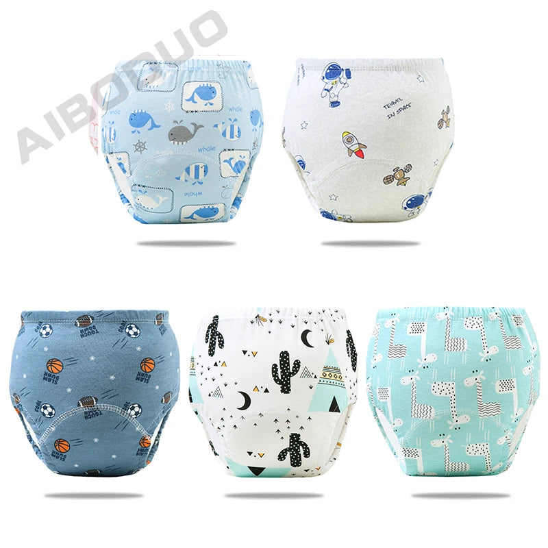 Reusable Elinfant Ecological Baby Diaper Training Pants Waterproof Washable Cotton Cleanliness Learning Panties Breathable Cloth