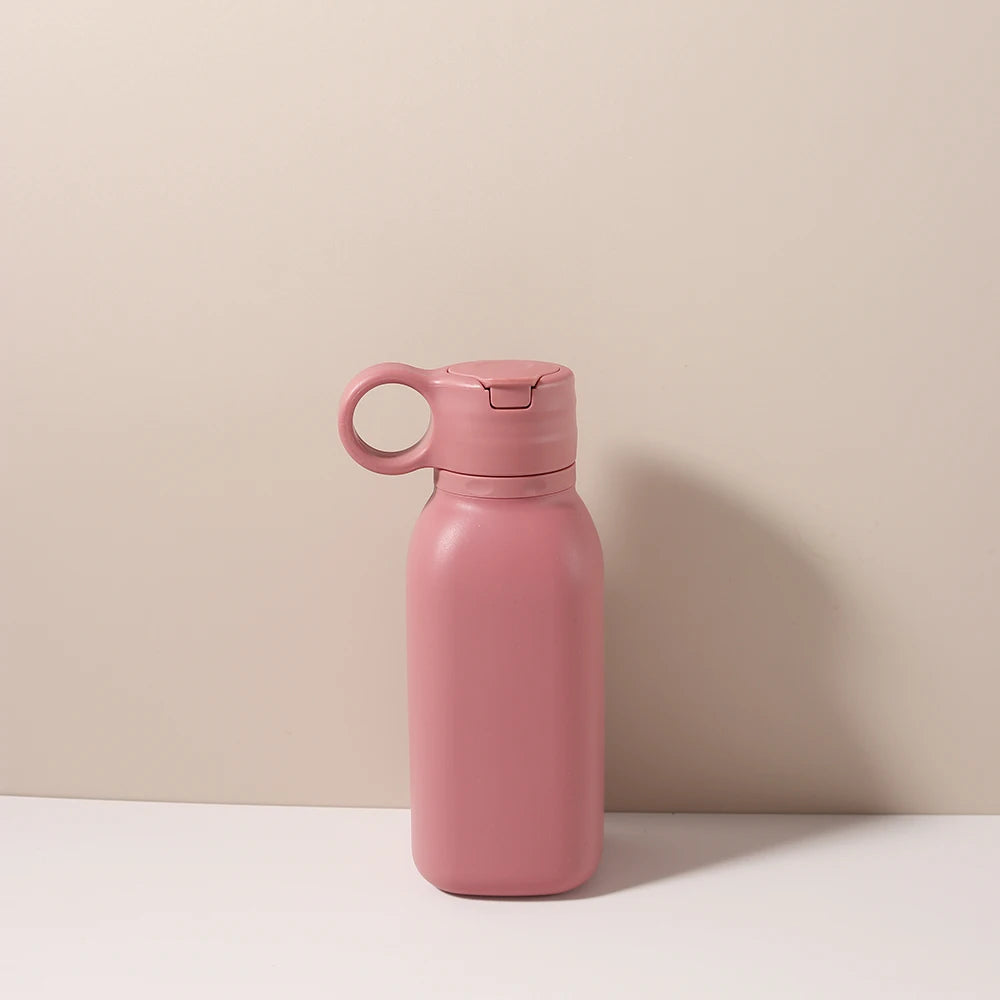 1 pc 450ml Baby Sippy Cup Silicone Flip Lid Water Bottle  Portable Toddler Sports baby tableware