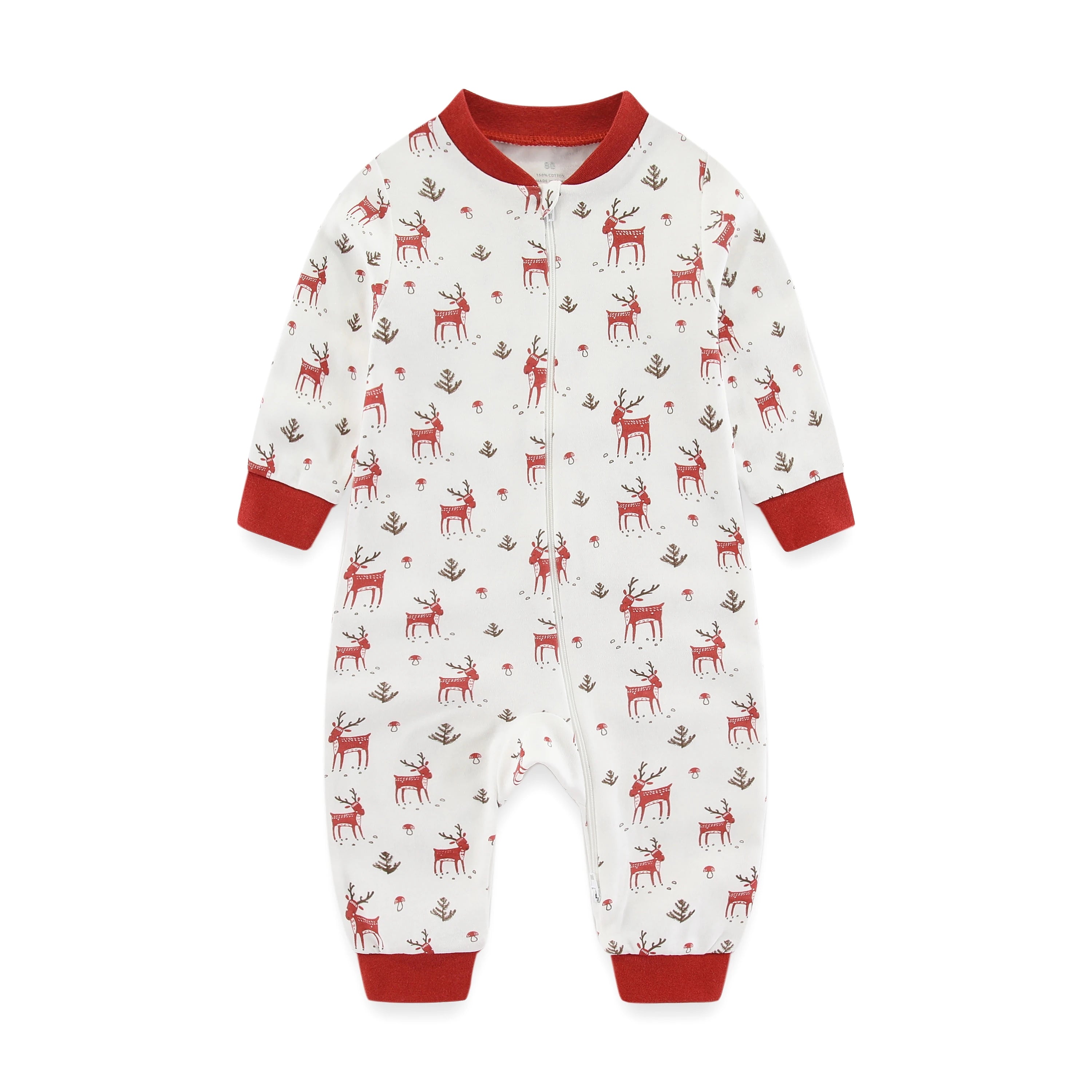 Newborn Baby 2-Way Zipper Romper
