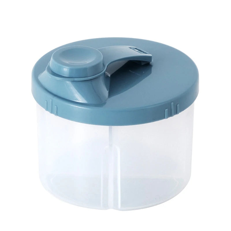 Portable Reusable Baby Food Storage Box Snacks Cups 4 Compartments Formula Dispenser Newborn Milk Powder Organizer