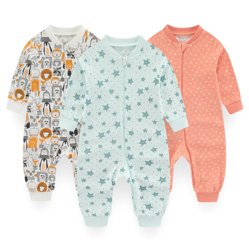 Newborn Baby 2-Way Zipper Romper