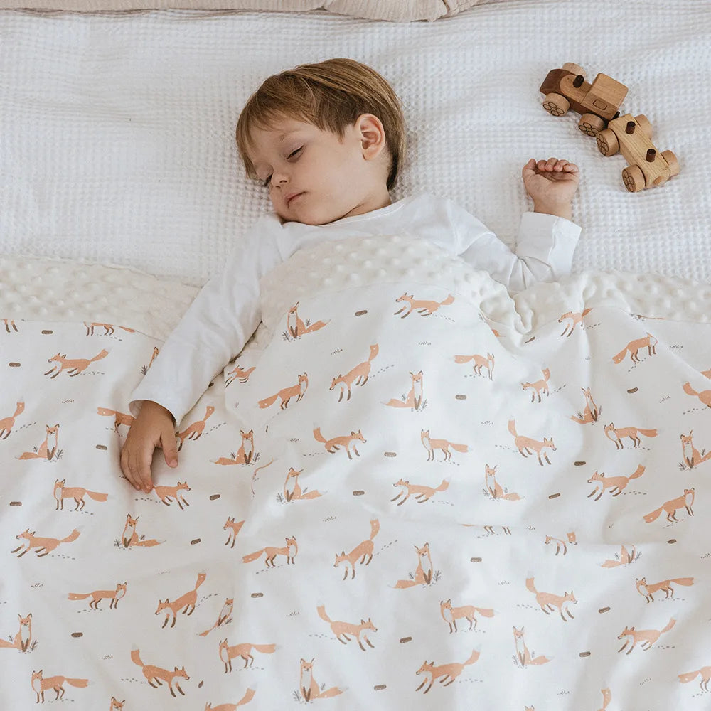 Baby Blanket 120*150Cm Winter Thick Warm Kids Comforter Bedding Cotton Velvet Patchwork Design Quilt 1-6 Years Crib Blanket