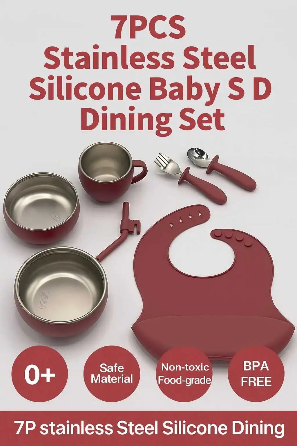 🥣 SnuggleLittle™ Premium Silicone Feeding Set