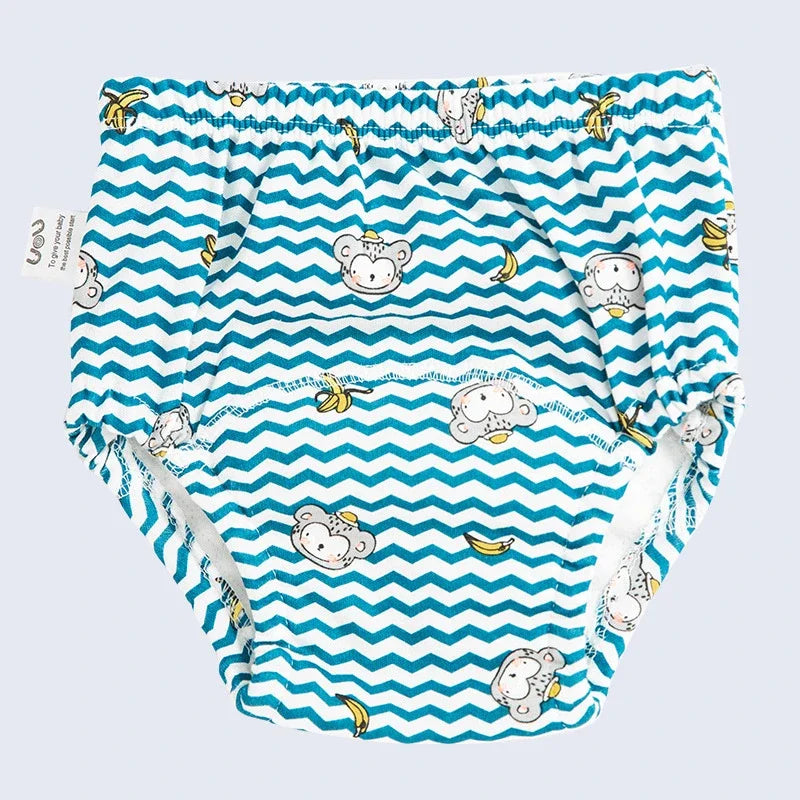 6 Layer Waterproof Reusable Cotton Baby Training Pants Infant Shorts Underwear Cloth Baby Diaper Nappies Panties Nappy Changing