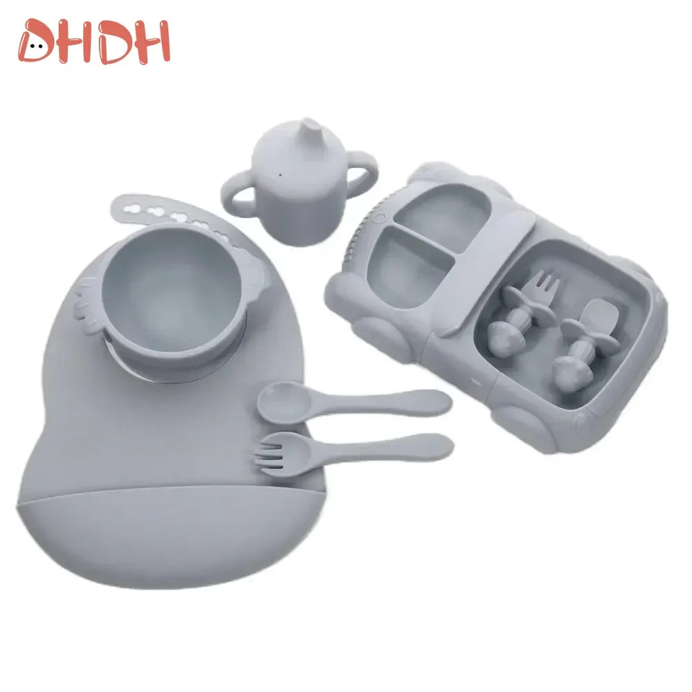 🥣 SnuggleLittle™ Premium Silicone Feeding Set