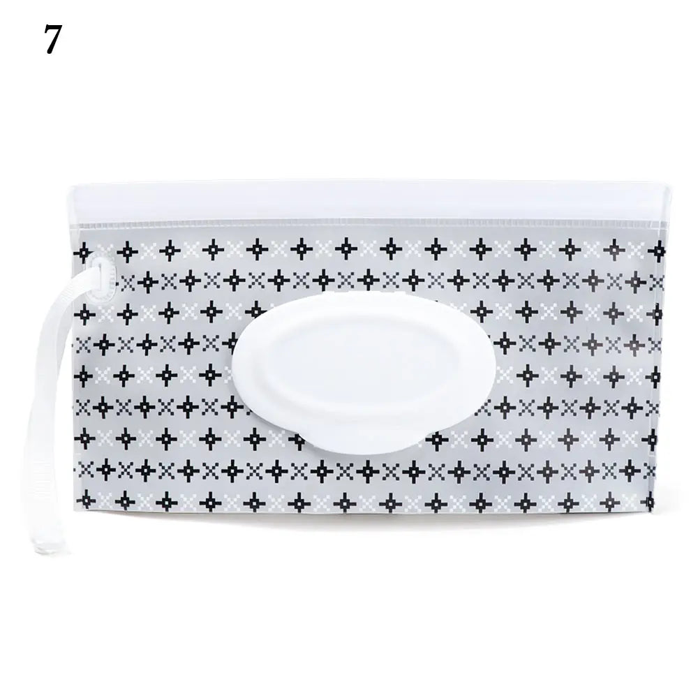 EVA Baby Wet Wipe Pouch Wipes Holder Case Reusable Refillable Wet Wipe Bag NEW Outdoor Tissue Box Portable Stroller Accessories