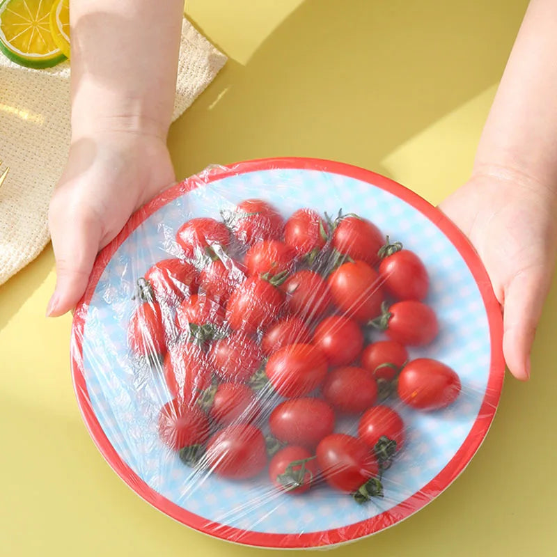 50/100/200PCS Disposable Cling Film Cover for Food Grade Household Fresh-keeping Bags Home Leftover Food Storage Accessories