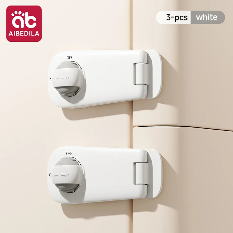 AIBEDILA Baby Safety Cabinet Drawer Locks  Adhesive Childproof Latches Straps for Drawer Door Baby Proofing Home Safety Locks