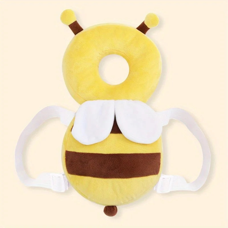Buzz-Proof Tumbles! 🍯 Baby Bee Head Protector Backpack | Anti-Fall Safety Cushion