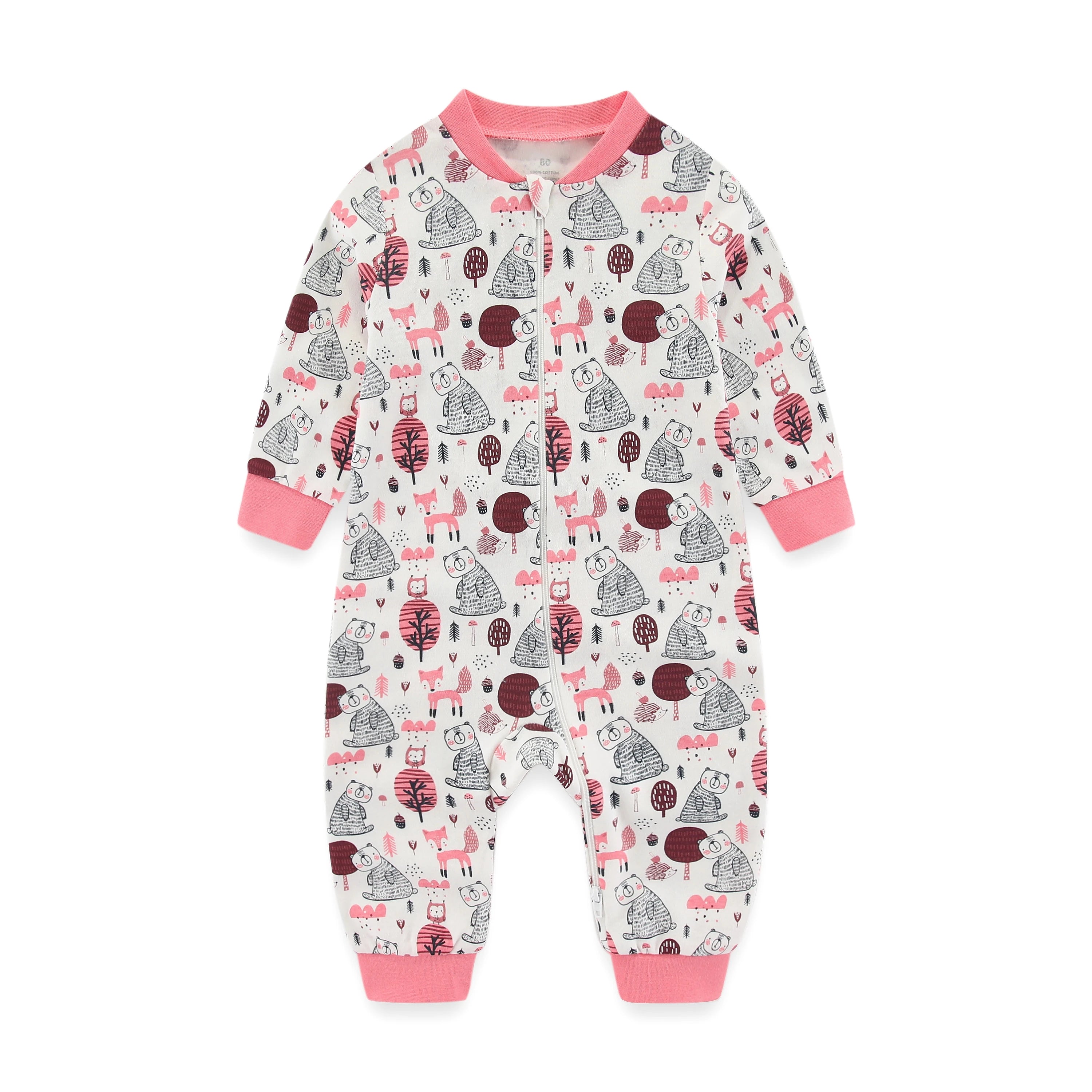 Newborn Baby 2-Way Zipper Romper
