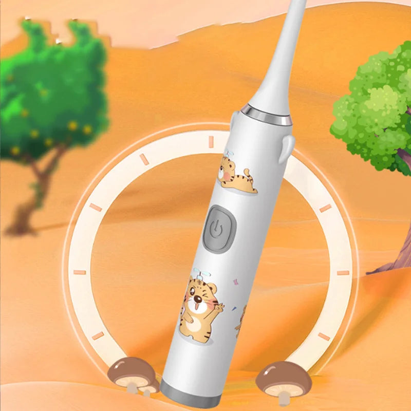 E6 CHILDREN'S Toothbrush Wings Cartoon Sonic Toothbrush Soft Bristle Electric Toothbrush (Batteries Not Included)