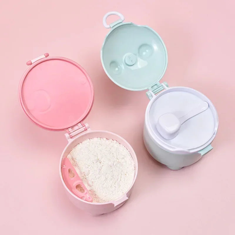 Baby Formula Box Portable Formula Container Food Organizer Snack Container Milk Powder Dispenser Cartoon Baby Formula Box