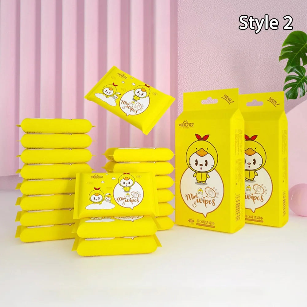 Soft Baby Wet Wipes Hand Mouth Cleaning Disposable Freshing Cleaning Wipes Large Pack High Quality Mini Portable Wipes Babies
