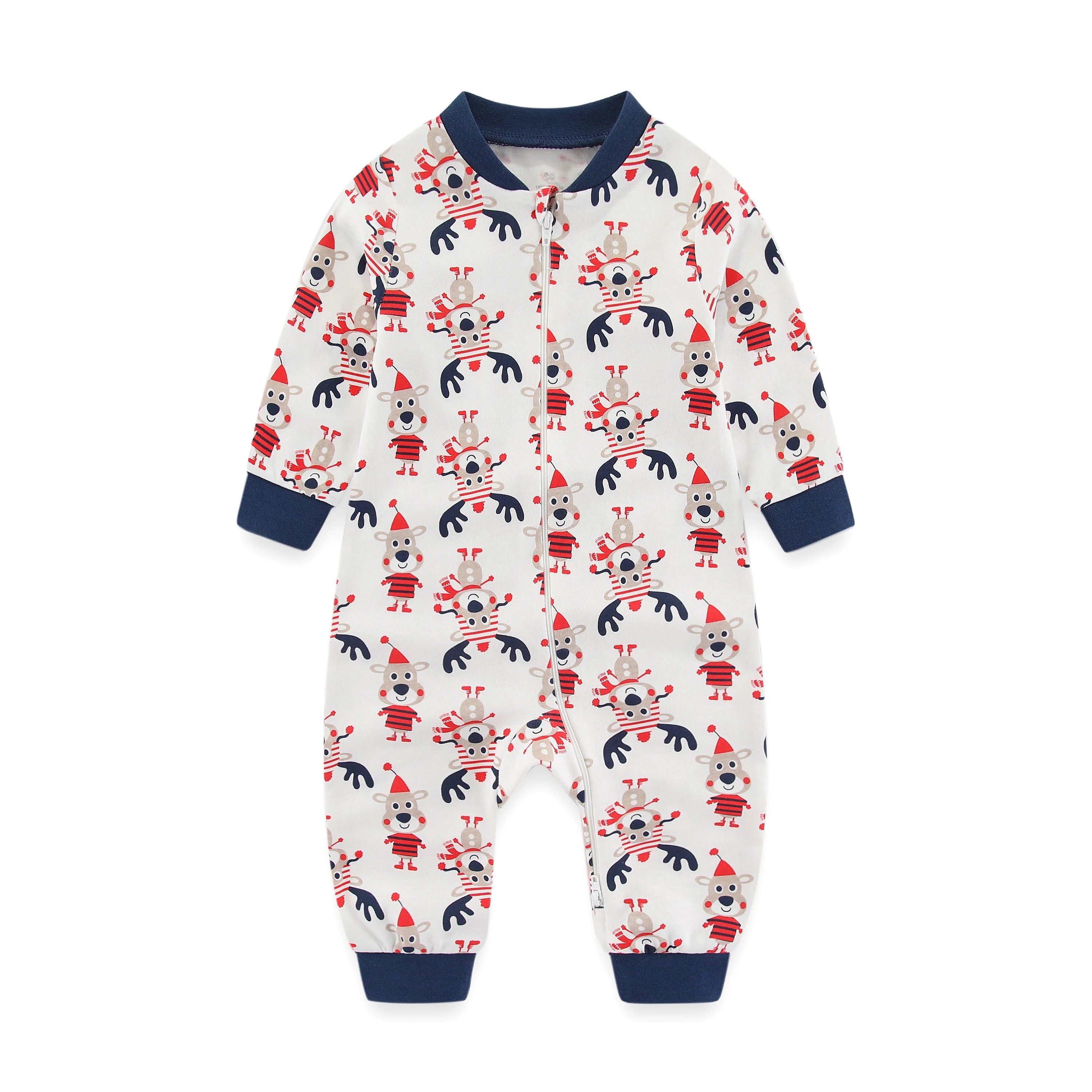 Newborn Baby 2-Way Zipper Romper