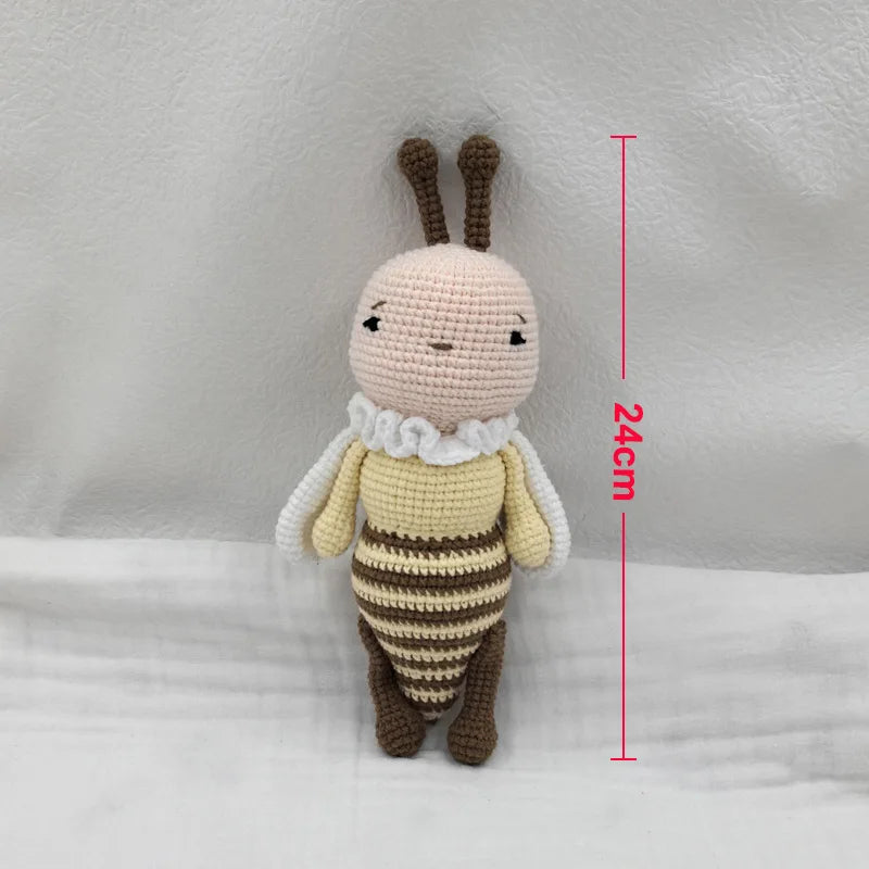 Baby Security Blanket Towel Feeding Bib Soft Towel Cotton Burping Cloth Infant Shower Gift Knitted Lovely Animal Rattle Sleep To