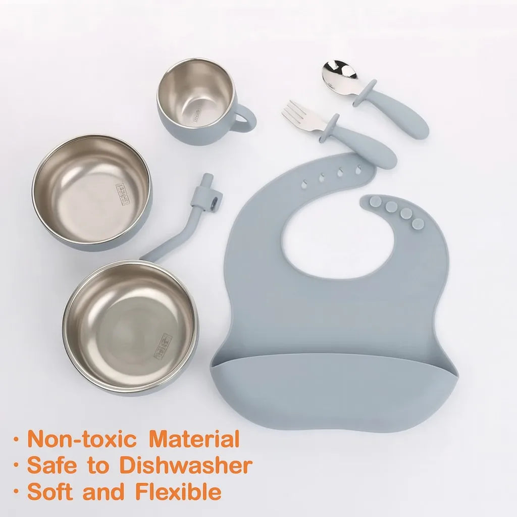 🥣 SnuggleLittle™ Premium Silicone Feeding Set