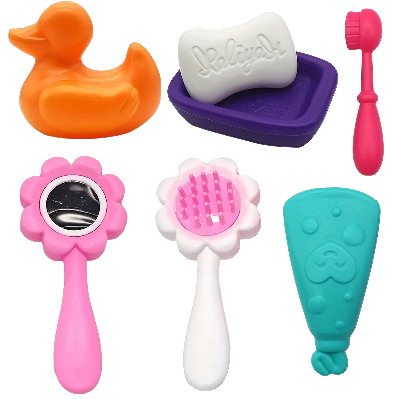Baby Doll Feeding Bottle Set – Milk & Juice Bottles + Pacifier