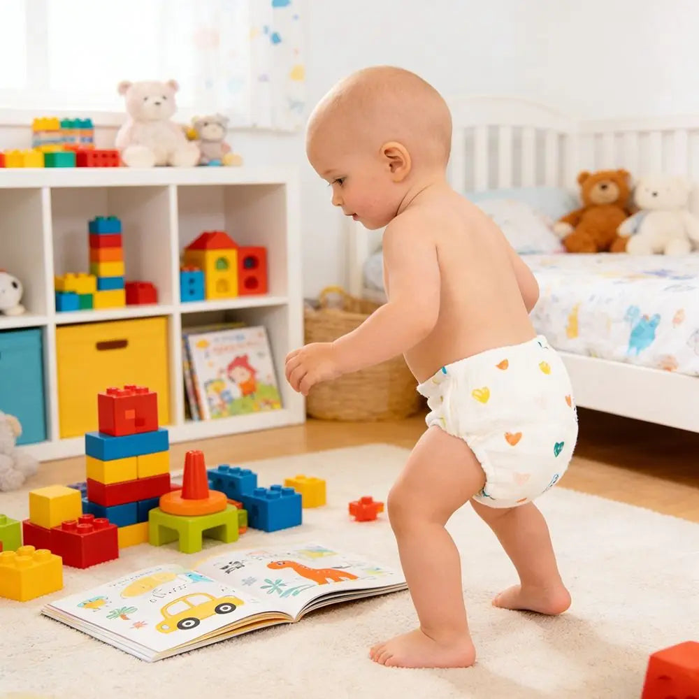 Cotton Gauze Baby Training Pants Breathable Waterproof Baby Washable Diaper Leakproof Washable Diaper Pants Toddler Use