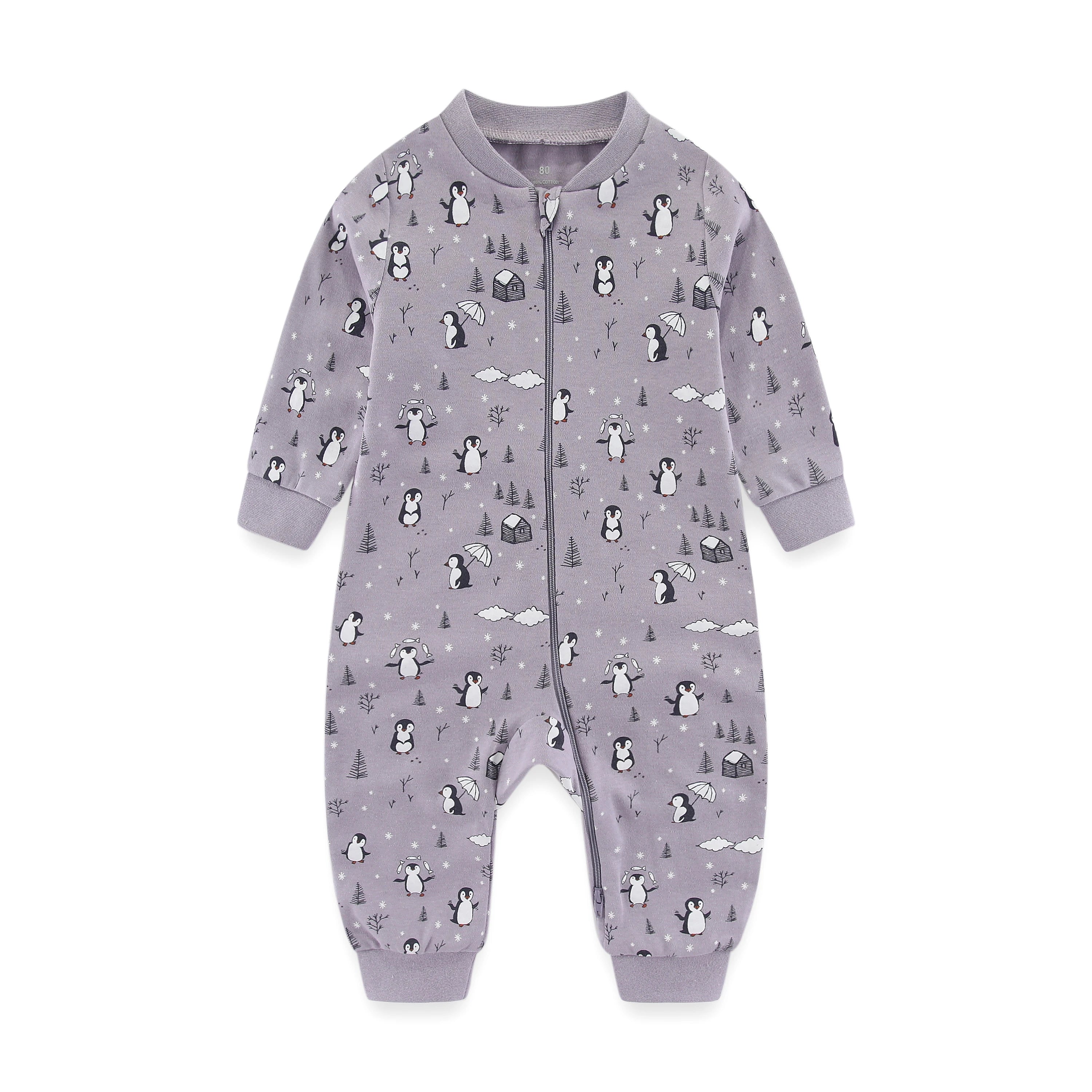 Newborn Baby 2-Way Zipper Romper