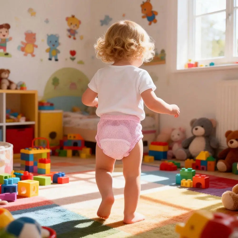 Soft Cotton Baby Training Pants Breathable Leakproof Baby Washable Diaper Waterproof Absorbent Diaper Pants Newborn