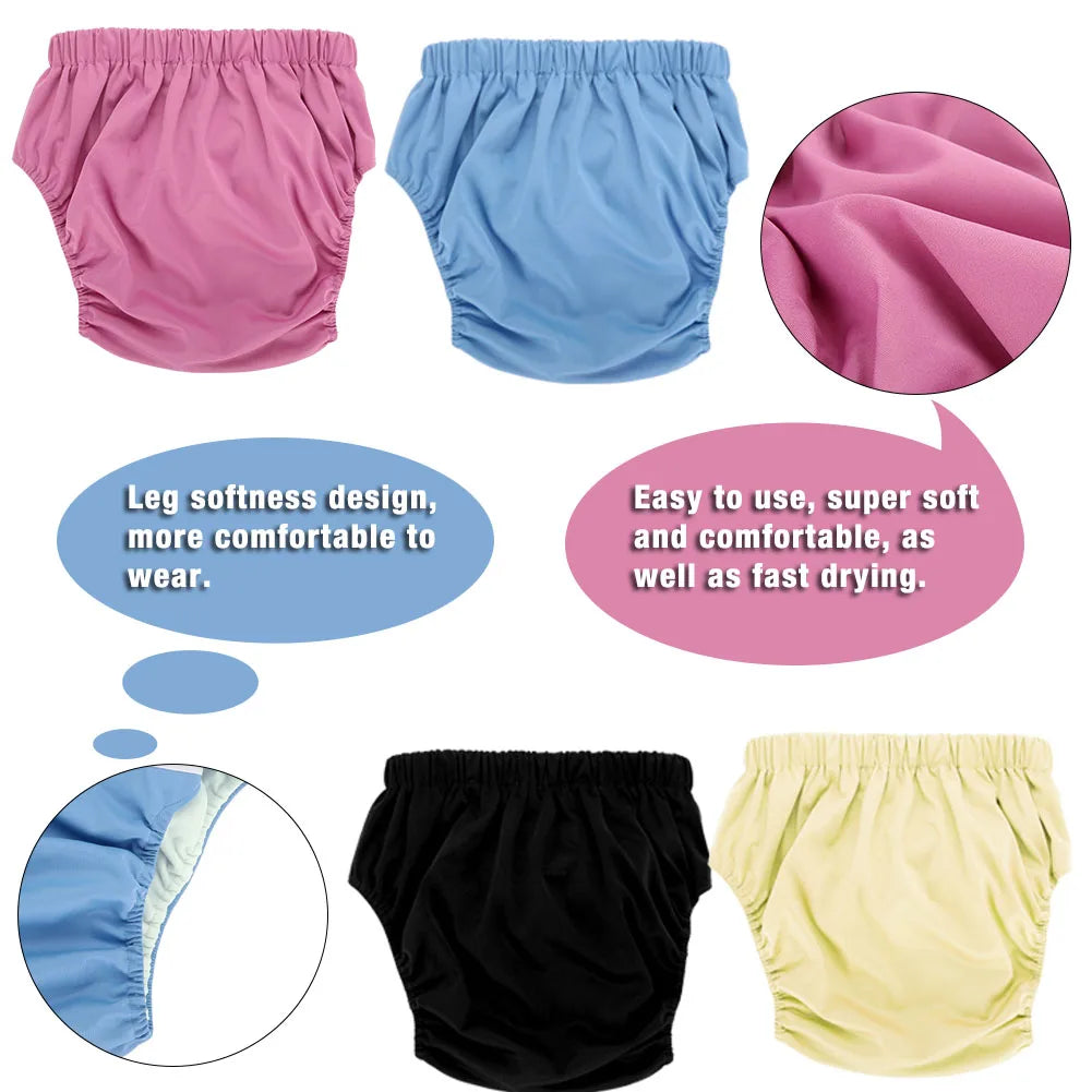 4 Colors Adult Cloth Diaper Reusable Washable Adjustable Large Nappy new