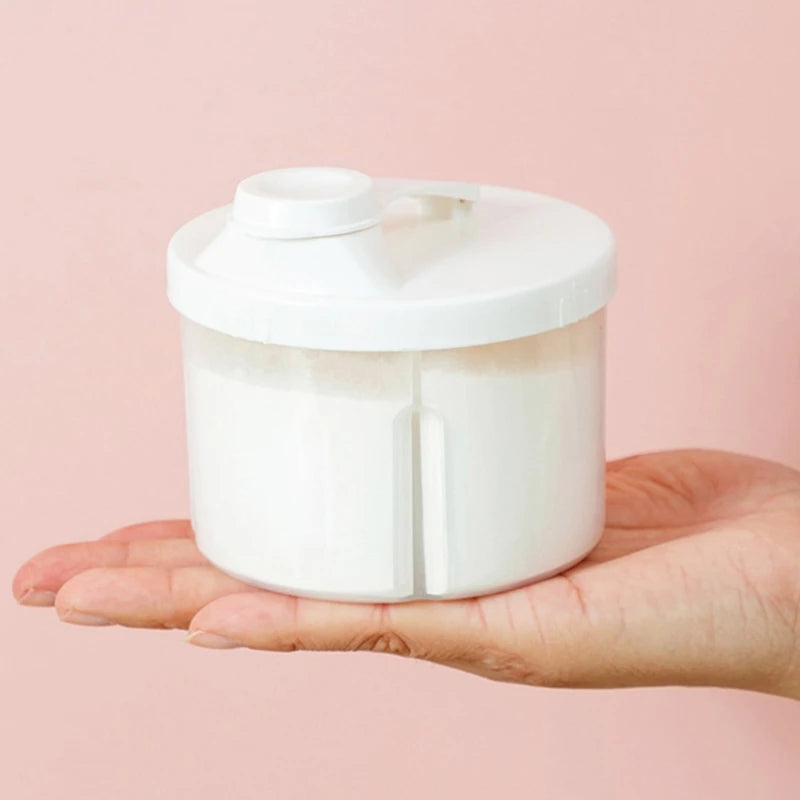 Portable Reusable Baby Food Storage Box Snacks Cups 4 Compartments Formula Dispenser Newborn Milk Powder Organizer
