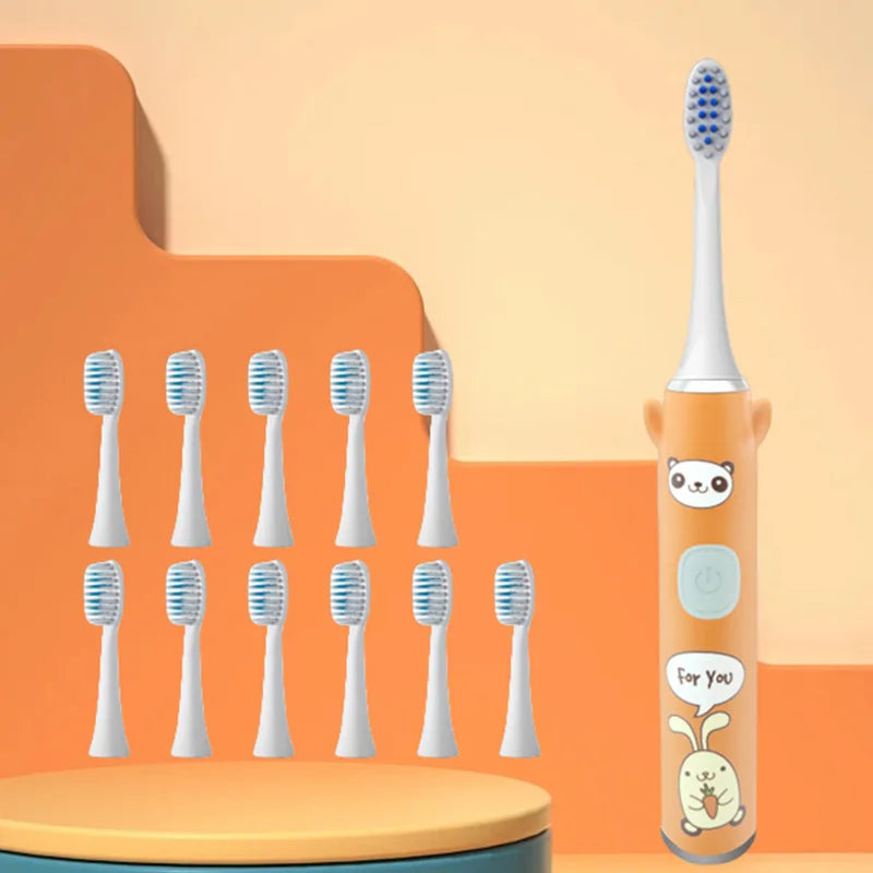 E6 CHILDREN'S Toothbrush Wings Cartoon Sonic Toothbrush Soft Bristle Electric Toothbrush (Batteries Not Included)