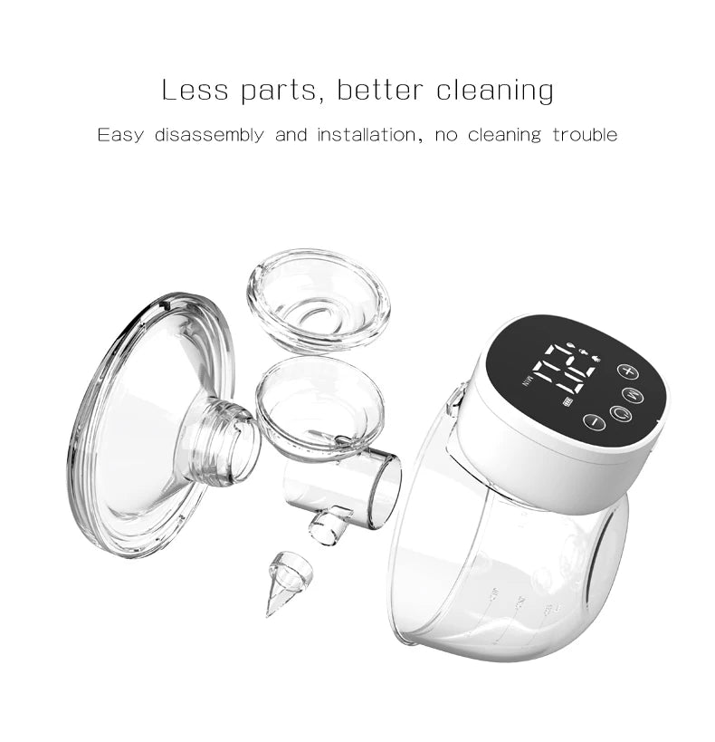 MY-376 Hands-Free Wearable Electric Breast Pump - Silent, 3 Modes, 9 Levels (180ML)