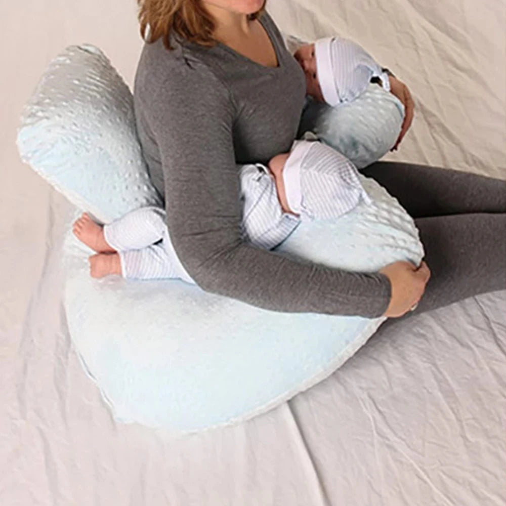 Baby Pillow Bubble Detachable Nursing Pad For Twins Soft Baby Anti-Spitting Milk Cushion Multifunctional Breastfeeding Pillow