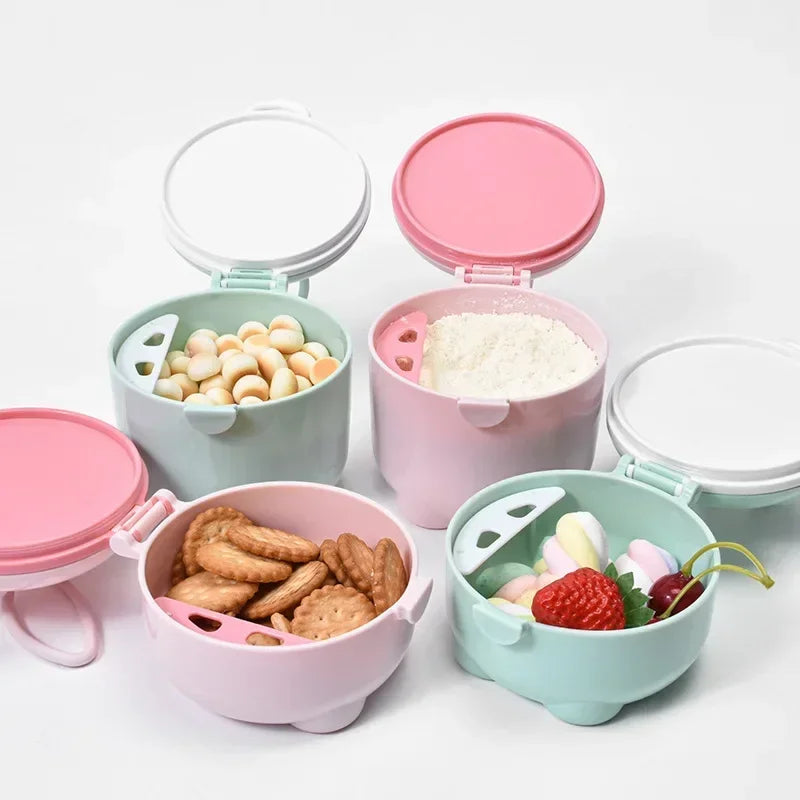 Baby Formula Box Portable Formula Container Food Organizer Snack Container Milk Powder Dispenser Cartoon Baby Formula Box