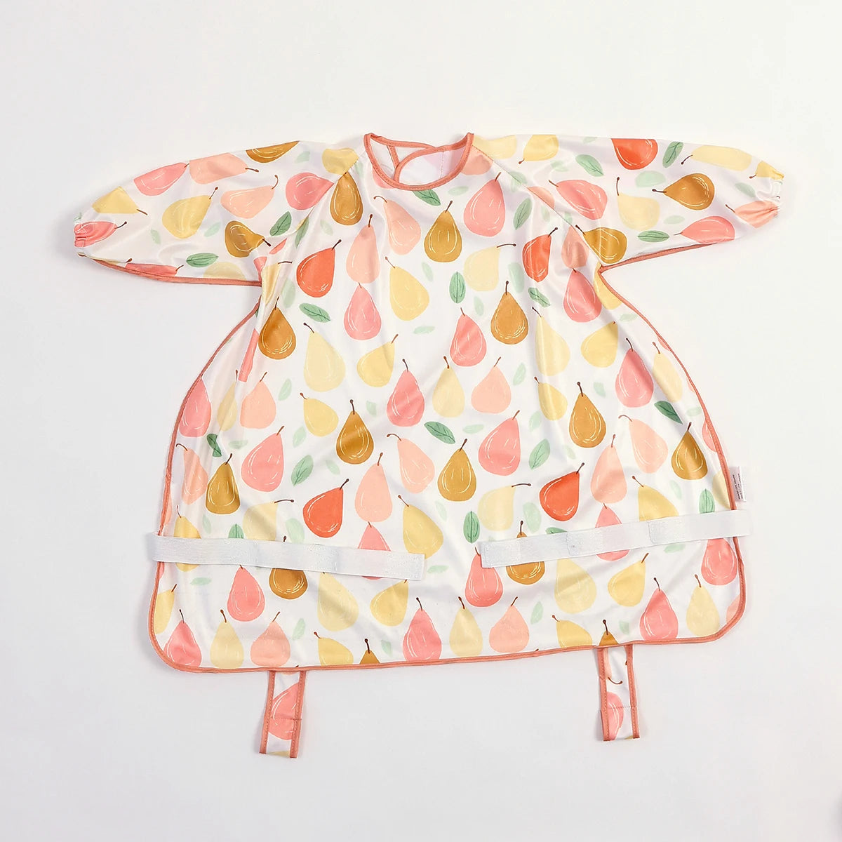 1Pc 100%Polyester Waterproof Highchair Coverall Baby Feeding Bib Long Sleeve Eating Smock Bib for 0-2Years Babies