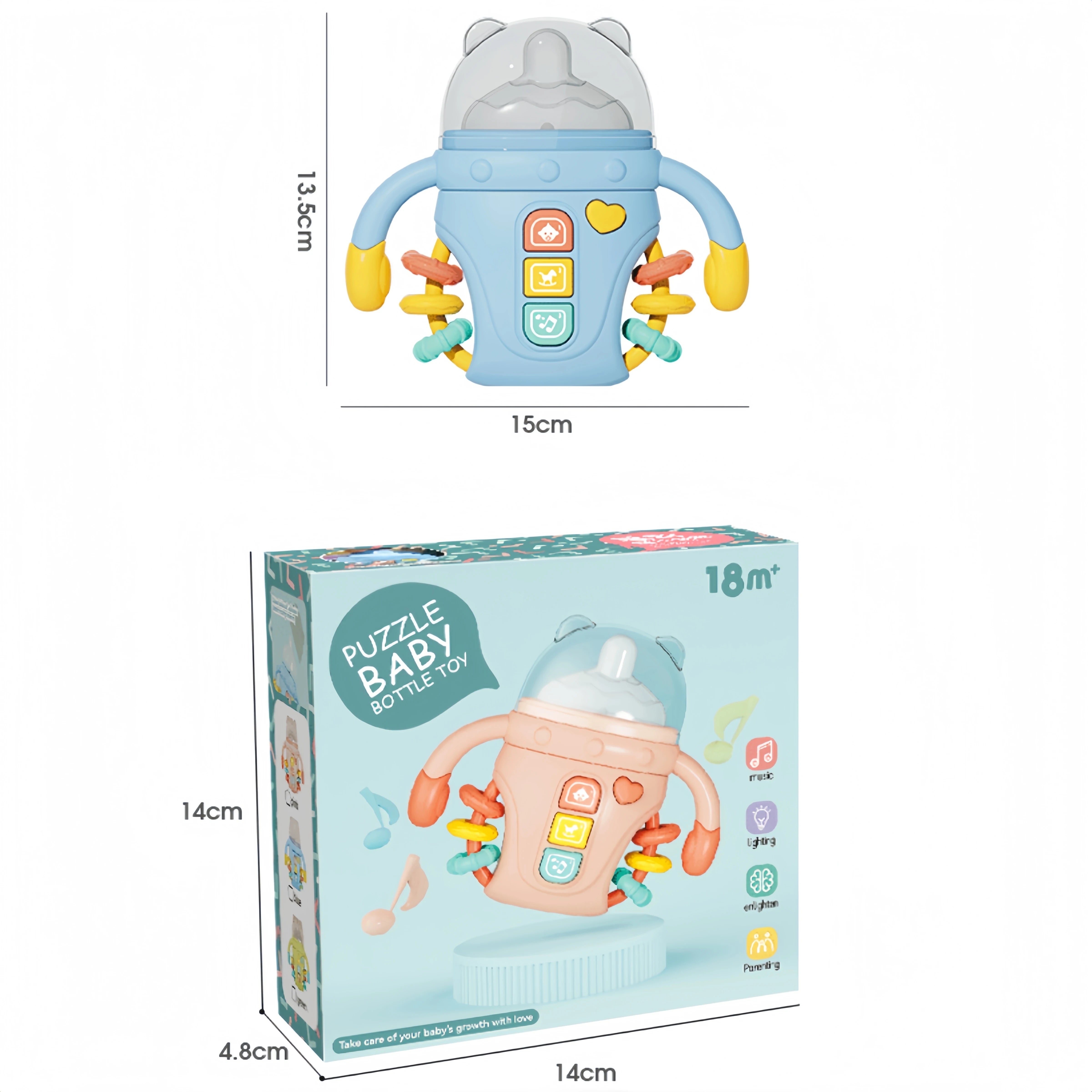 🧸 SnuggleLittle™ Interactive Sensory Bottle Toy
