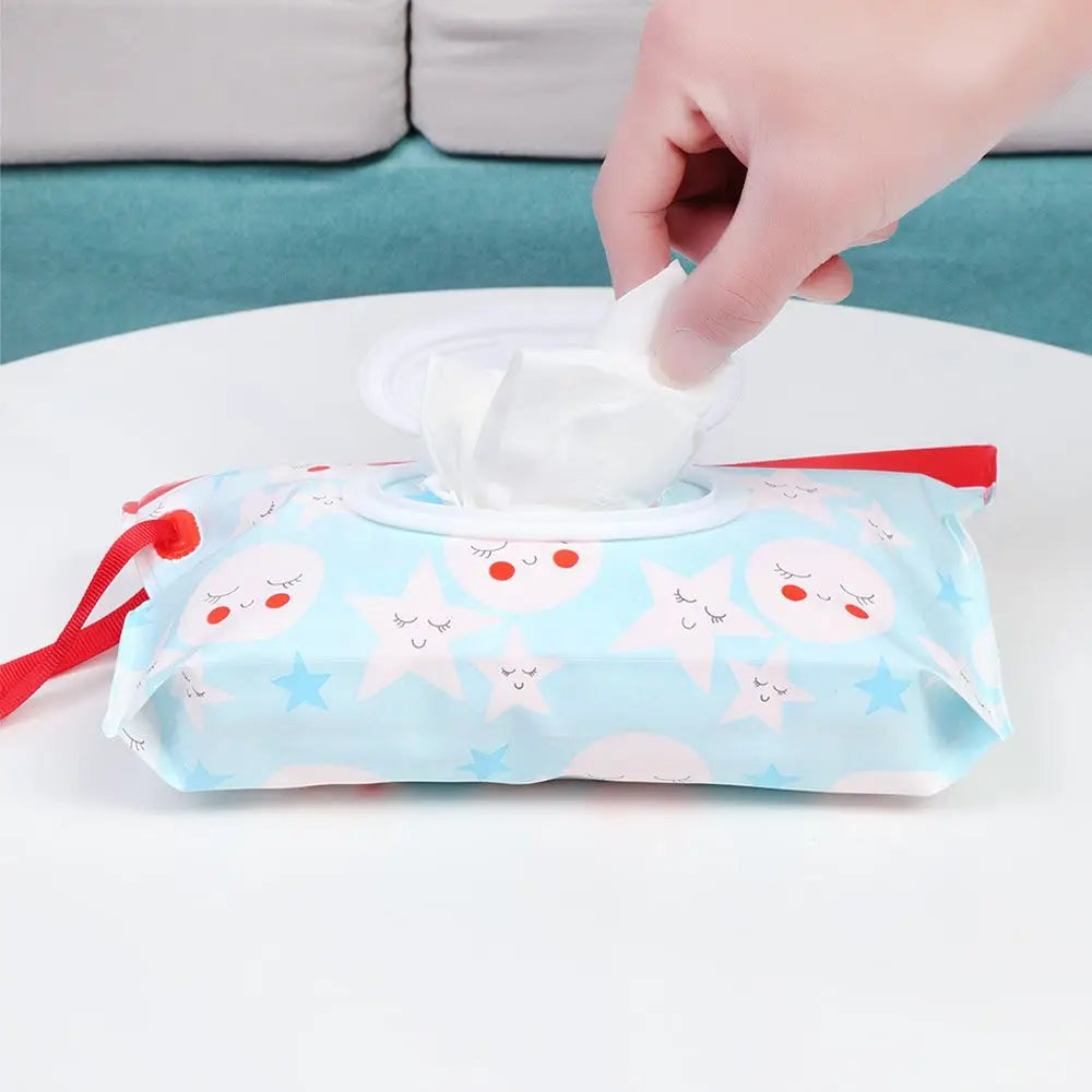 EVA Baby Wet Wipe Pouch Wipes Holder Case Reusable Refillable Wet Wipe Bag NEW Outdoor Tissue Box Portable Stroller Accessories